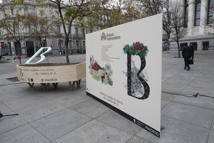 Once microviveros repartidos por las calles de Madrid dan a conocer el Bosque Metropolitano