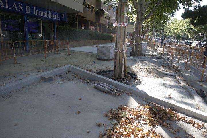 Obras en la calle Nuria