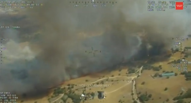 Incendio en Colmenar Viejo