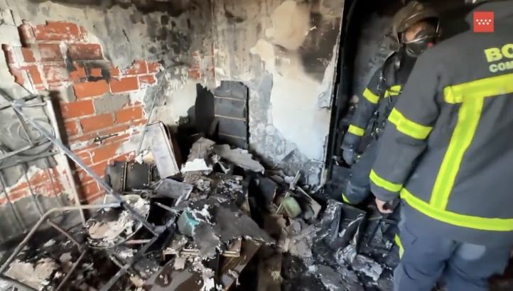 Incendio en un dúplex en Majadahonda