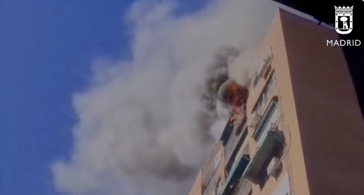 Incendio en un piso de Moncloa-Aravaca