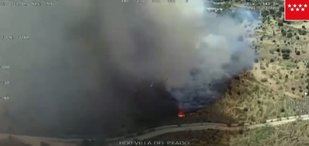 Un incendio en Villa del Prado afecta a 61 hectáreas de pasto