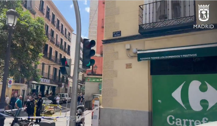 Lugar de la calle Toledo donde se produjo la agresión con arma blanca