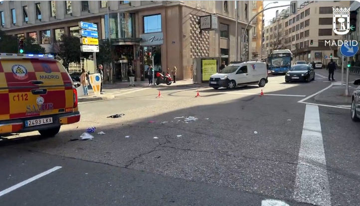 Lugar del atropello de una mujer en Avenida de América