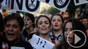 Manifestación de la 'Marea Verde' contra la LOMCE, las reválidas y los recortes