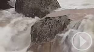 Impresionantes imágenes del caudal del agua en La Pedriza tras días de lluvia