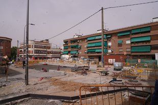 Obras en el entorno del Mercado de Numancia