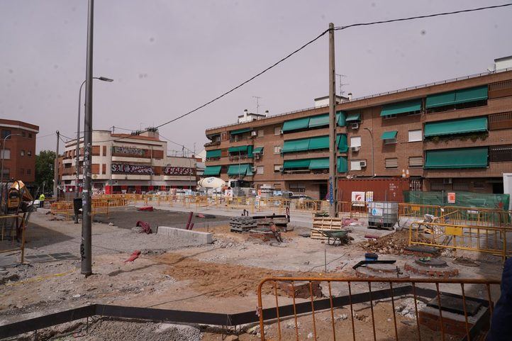 Obras en el entorno del Mercado de Numancia
