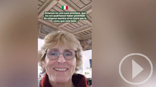 Mercedes Milá, atrapada en Roma