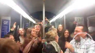 El vagón de metro que se convierte en una discoteca improvisada