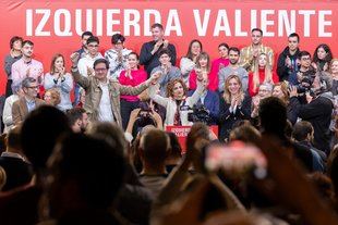 Primer mitin de Óscar López en Alcorcón: "No voy a parar hasta que Madrid tenga un gobierno socialista"
