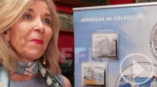 Tres monedas, dos de plata y una de oro, para conmemorar a Sorolla