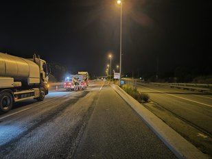 Detenido tras atropellar a un operario en las obras de la A-6