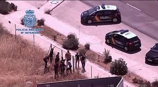 Tres detenidos tras una persecución en helicóptero