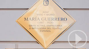 María Guerrero ya tiene placa en su 150 aniversario