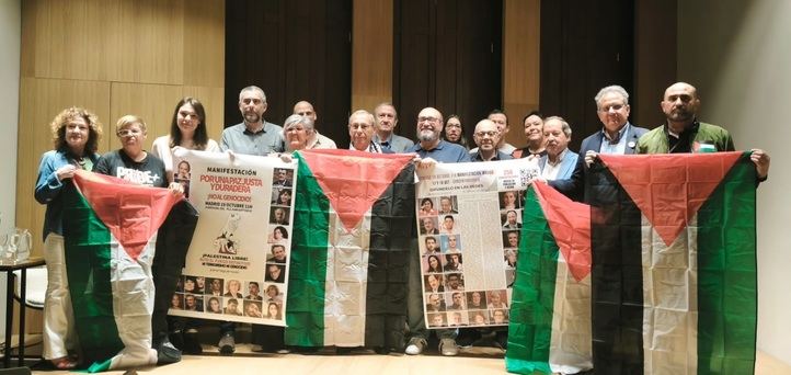 Plataforma convocante de la marcha por una paz justa y duradera en Gaza