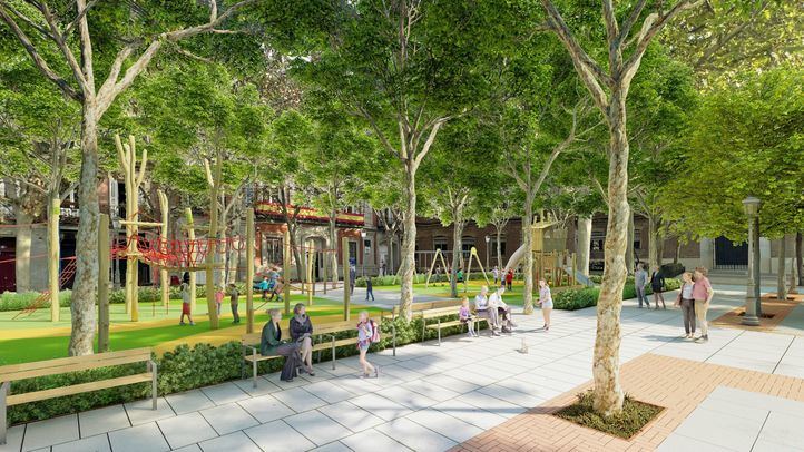 Render Plaza de Chamberí