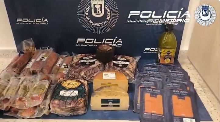 Productos de alimentación sustraídos de varios supermercados