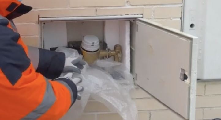 Protección del contador del agua