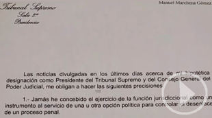 La renuncia de Marchena para defender su independencia