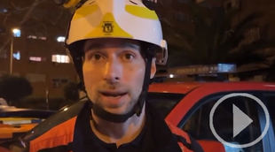 Los Bomberos rescatan un ejemplar de búho atrapado en un edificio de Latina