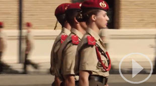 La princesa Leonor recibe el sable de oficial