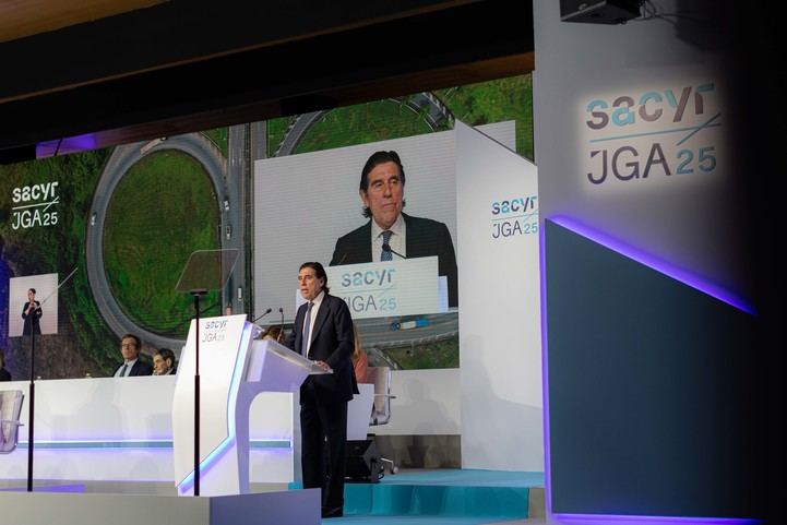 Manuel Manrique, presidente de Sacyr, en la Junta de Accionistas