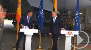 Sánchez interrumpe la rueda de prensa en Lituania por amenaza aérea
