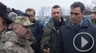 Sánchez, recorre las calles de Borodianka