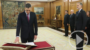 Sánchez promete su cargo como presidente del Gobierno