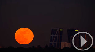 Así se ha visto la "Super Luna" madrileña