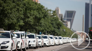 La huelga de taxis paraliza las principales ciudades