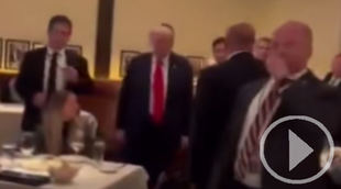 Trump abucheado por manifestantes propalestinos en Washington D.C