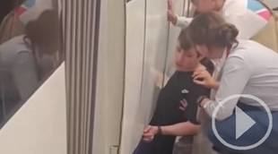 El momento de angustia de un pasajero en el Metro de Madrid