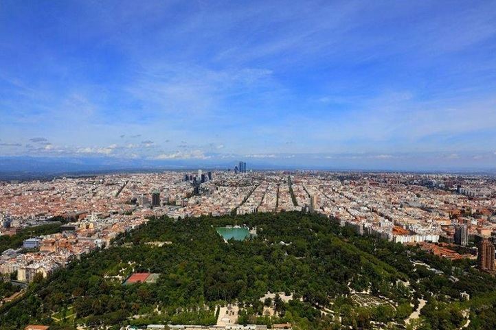 Vista aérea de Madrid (imagen de archivo)