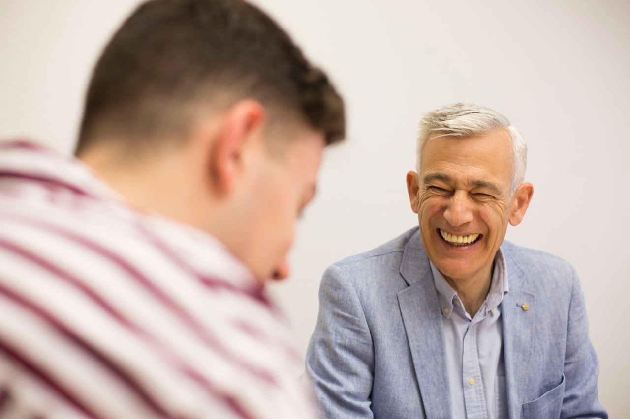 Juan Rubio, durante la entrevista.