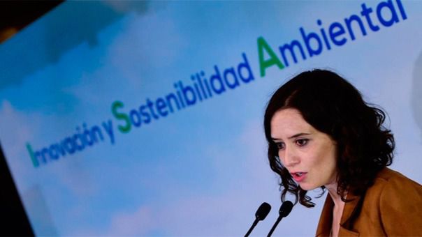 Isabel Díaz Ayuso, en la presentación de su programa de Innovación y Sostenibilidad ambiental. PP de Madrid