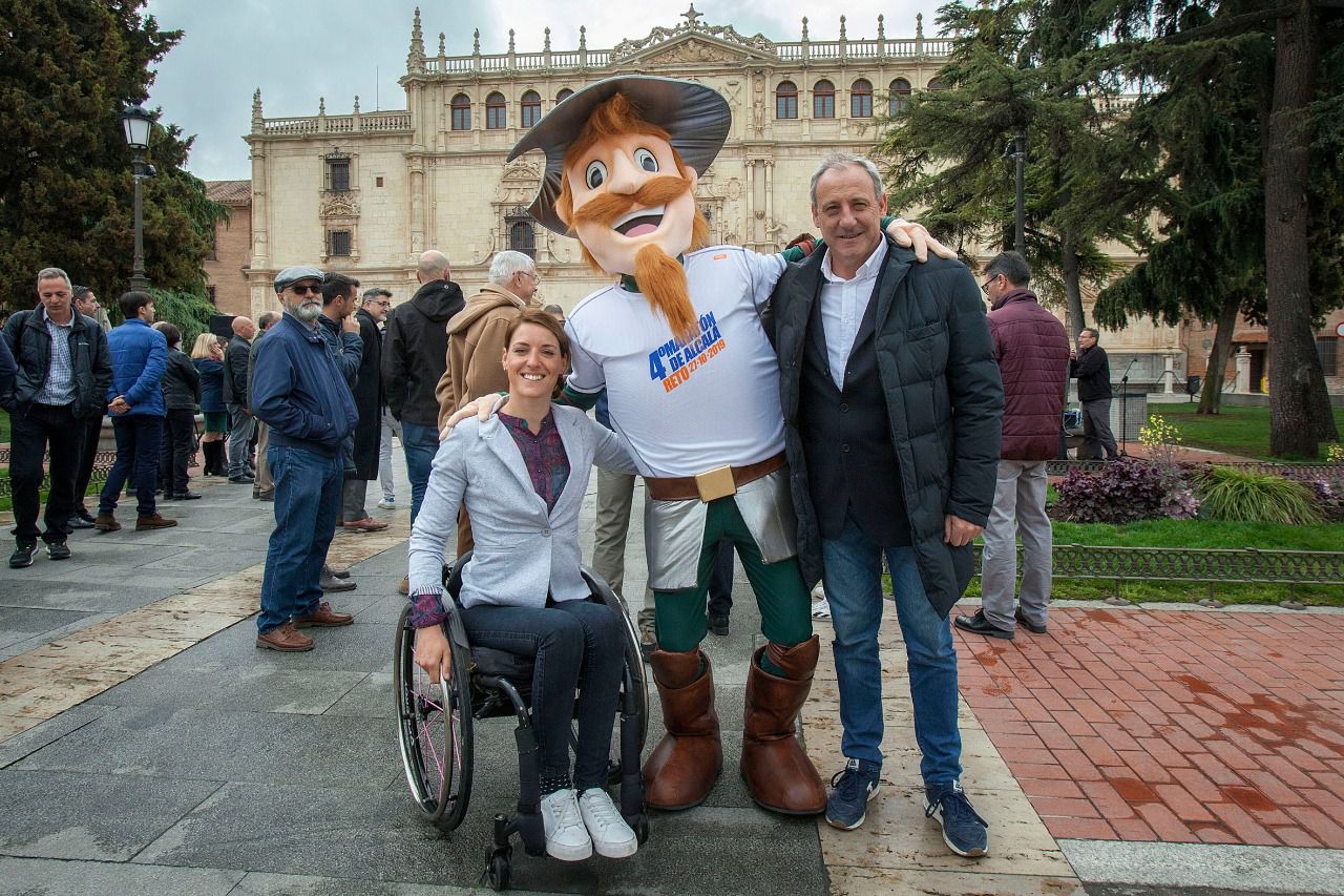 Presentación de la maratón de Alcalá de Henares, donde repetirán como embajadores Eva Moral y Fermín Cacho.