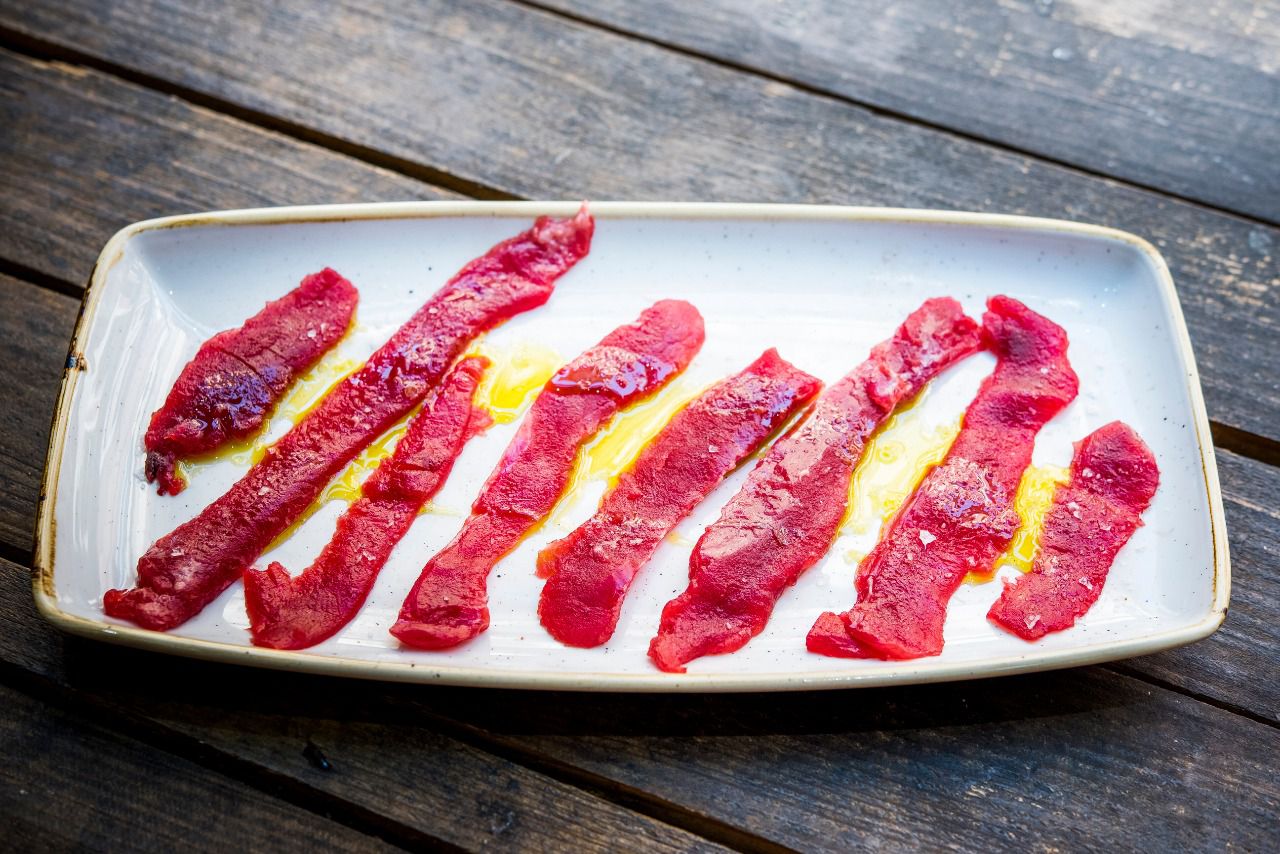 Migas de atún rojo con AOVE picual. (Autor: Restaurante Ponzano)