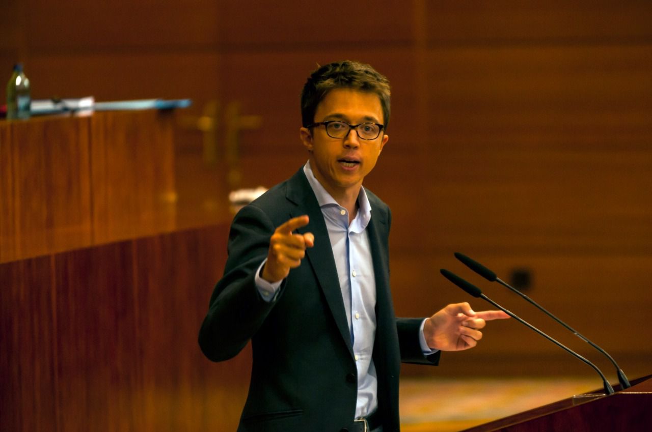  Iñigo Errejón durante su turno de palabra (Foto: Chema Barroso)