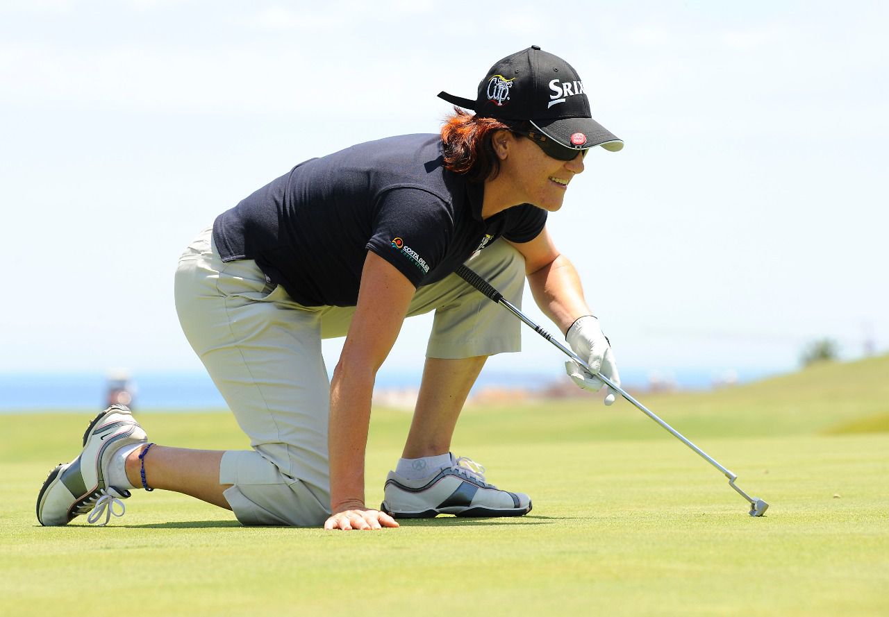 Blanca jugando al golf, una de sus pasiones. (Foto: Felipe Pérez)