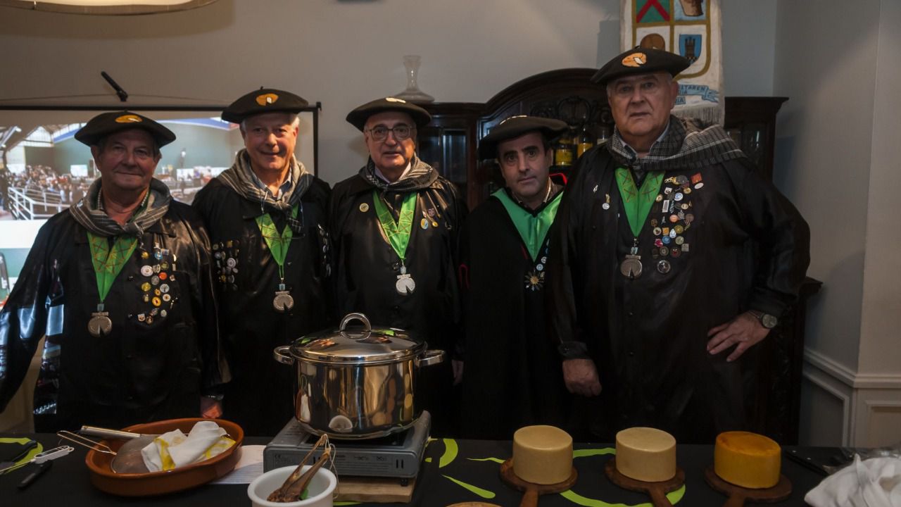 Degustación de productos vascos en la presentación del libro