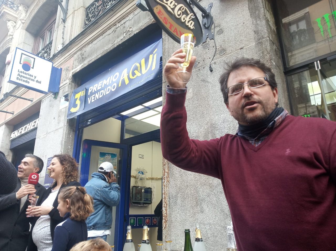Administración de la Calle Arenal, donde se ha repartido el tercer premio (Foto: Chema Barroso)