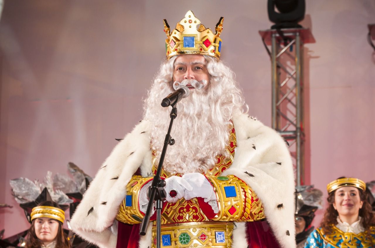 El Rey Melchor, durante su discurso (Foto: Chema Barroso)