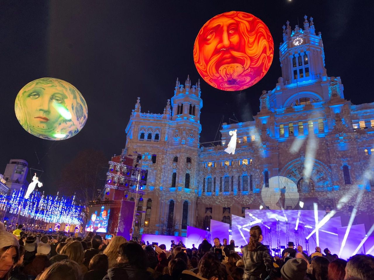 Espectáculo en Cibeles (Foto: MDO)