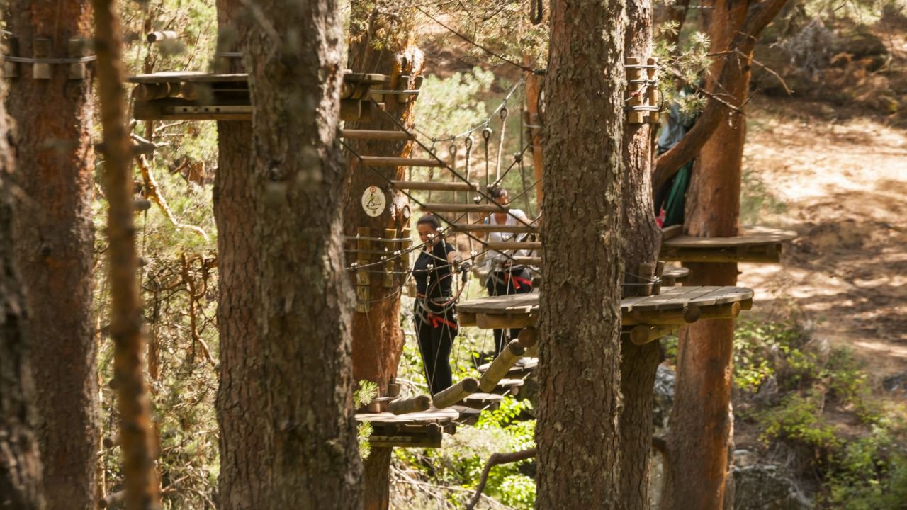 Parque multiaventura en Cercedilla. 