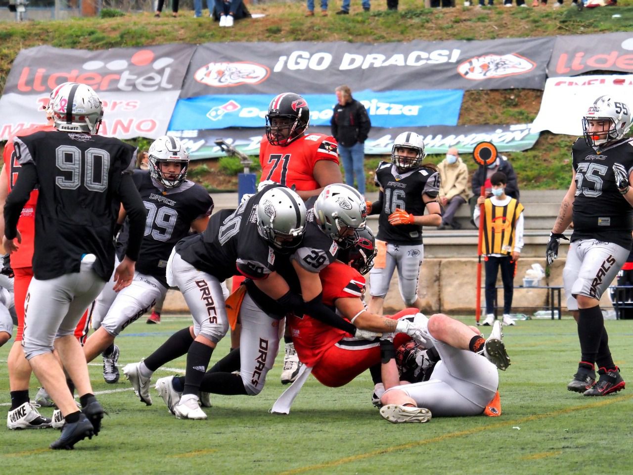 Lídertel Dracs vs L`Hospitalet Pioners (Foto: Joan Sancho)