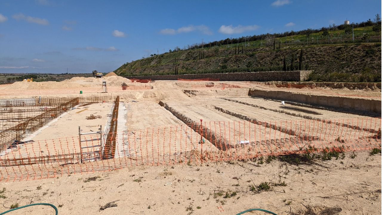 Estado de las obras la semana pasada. Fuente: Plataforma por la Educación Pública de Montecarmelo.