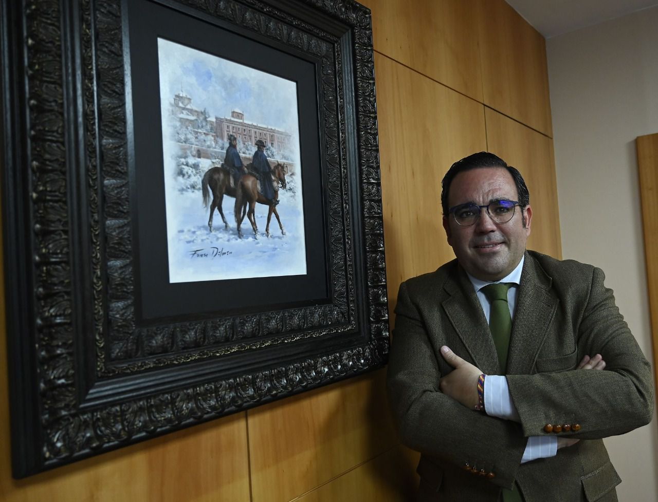 Javier Úbeda, alcalde de Boadilla del Monte, en el Ayuntamiento