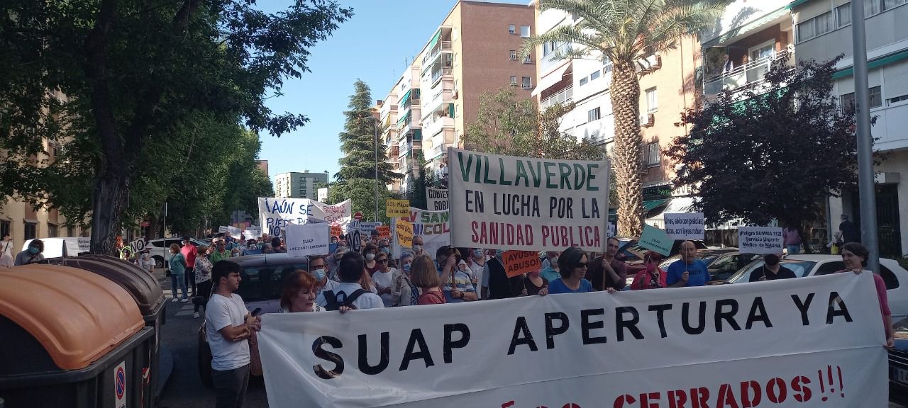 Manifestación por reapertura de SUAP